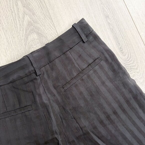 NWT Banana Republic Womens Black Striped Tailored Shorts Size 6 - Picture 7 of 7